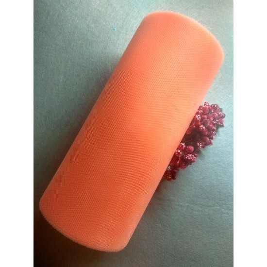 Фатин  15 см цв. оранжевый