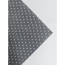Фетр средней жесткости горох 1 мм (30*30 см) цв. серый, цена за лист