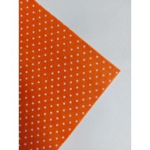 Фетр средней жесткости горох 1 мм (30*30 см) цв. оранжевый, цена за лист