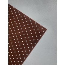 Фетр средней жесткости горох 1 мм (30*30 см) цв. коричневый, цена за лист