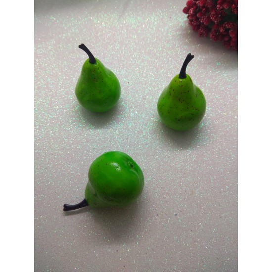 Груши зеленые 35 мм, цена за 1 шт