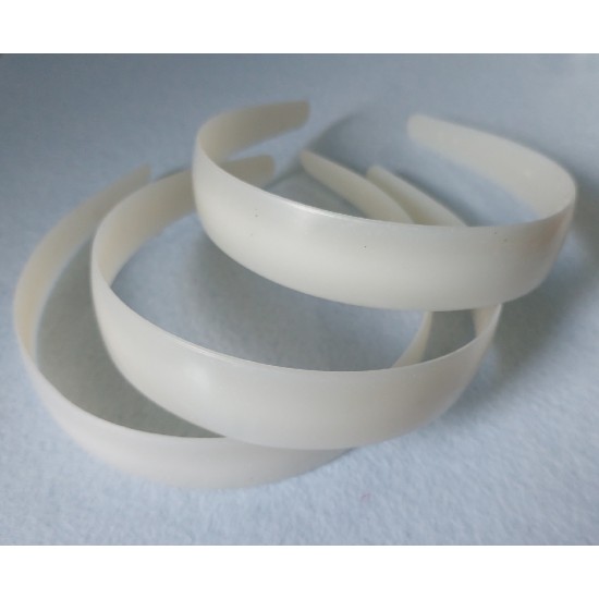 Основа-заготовка для ободка /пластик / цв.белый/ шир.2,5см, цена за 1 шт