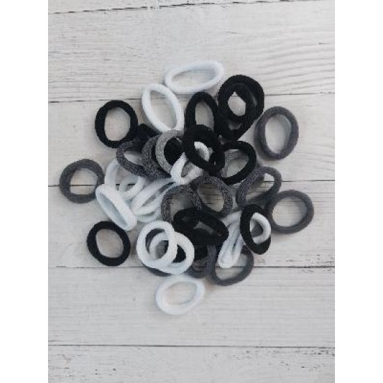 Резинки для волос (беcшовные) 35мм микс №2, цена за 20 шт