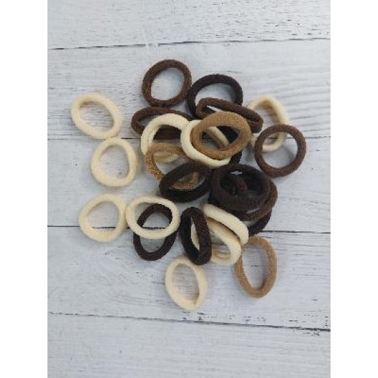 Резинки для волос (беcшовные) 35мм микс №3, цена за 20 шт