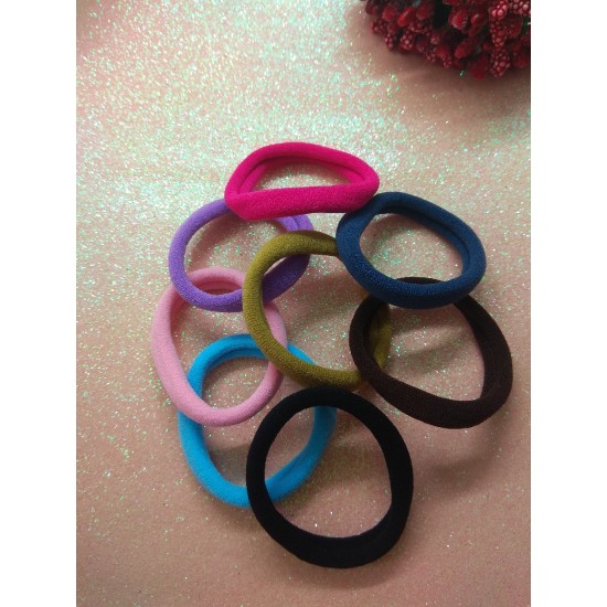 Резинки для волос бесшовные узкие 4 см микс №3, цена за 16 шт