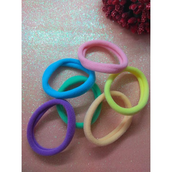 Резинки для волос бесшовные 4,5 см микс №2, цена за 12 шт