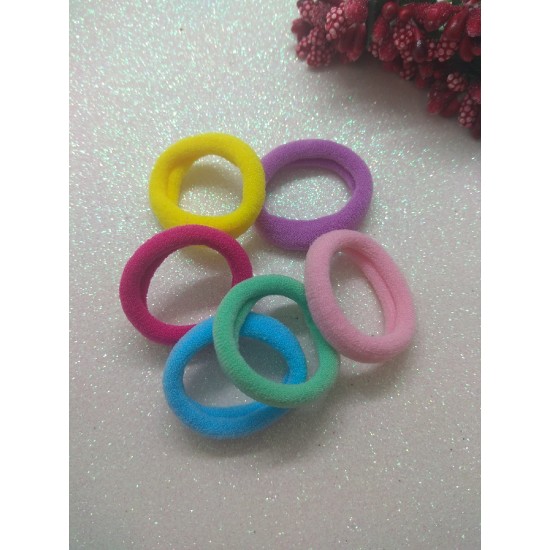 Резинки для волос (беcшовные) 30мм микс, цена за 20 шт