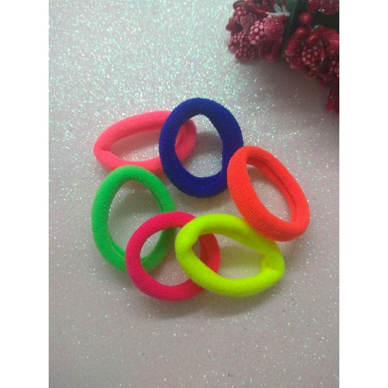ОПТ Резинки для волос (беcшовные) 30мм яркий микс 100 шт