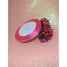 Лента атласная однотонная 0,6 см*25 ярдов, цена за катушку