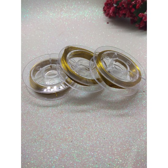  Проволока 0,3 мм 50 м золото, цена 1 шт