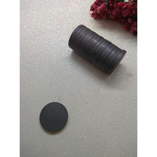 Магниты ферритовые 2см х 5мм, цена 1 шт