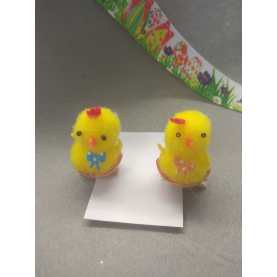 Цыплята 4,5 см на прищепке, цена за 1 шт