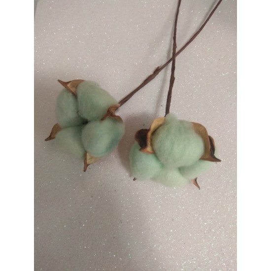 Ветка хлопок одинарный 30 см тиффани 141, цена за 1 шт