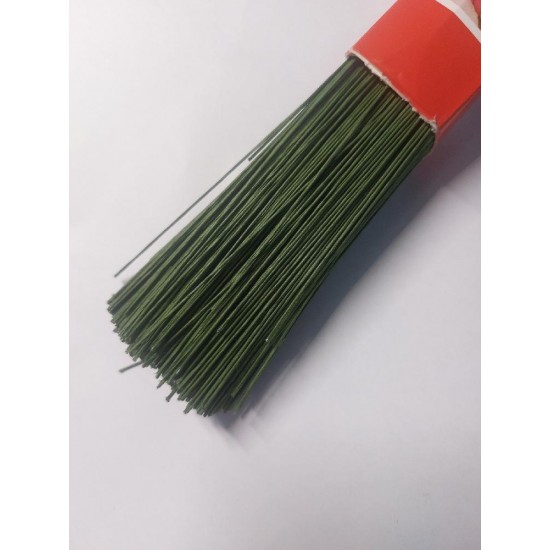 Проволока флористическая зеленая/ д.0,7мм/ 40см, цена за 20 шт