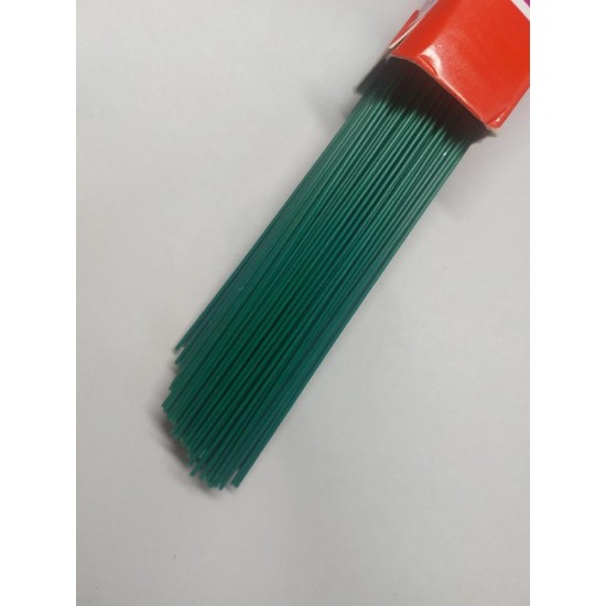 Проволока флористическая зеленая/ д.1,2мм/ 40см, цена за 10 шт