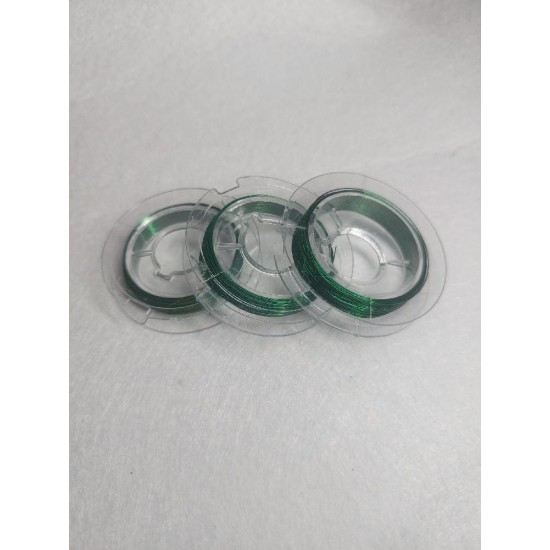 Проволока для бисероплетения 0,3мм/ цв.зеленый/ 10м, цена 1 шт