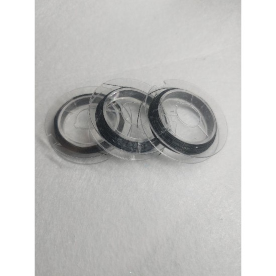 Проволока для бисероплетения 0,3мм/ цв.черный/ 10м, цена 1 шт