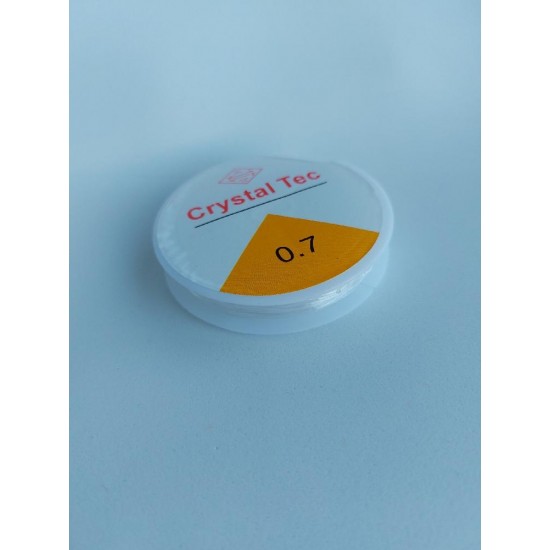 Нить-резинка эластичная для бус, браслетов 0,7мм (8 метров), цена 1 шт