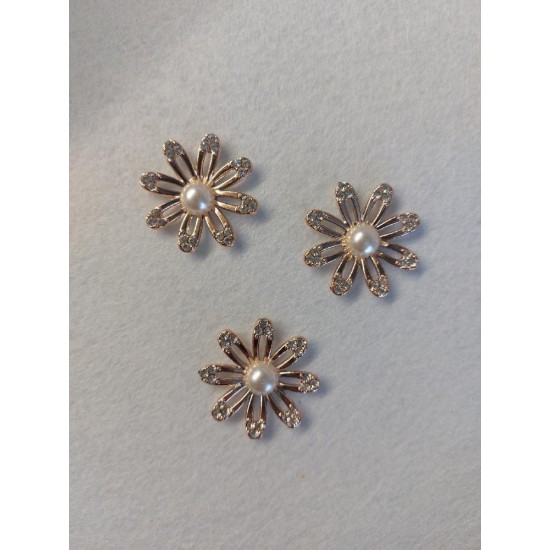 Флоризель пластик+стразы 32мм, цена за 1 шт