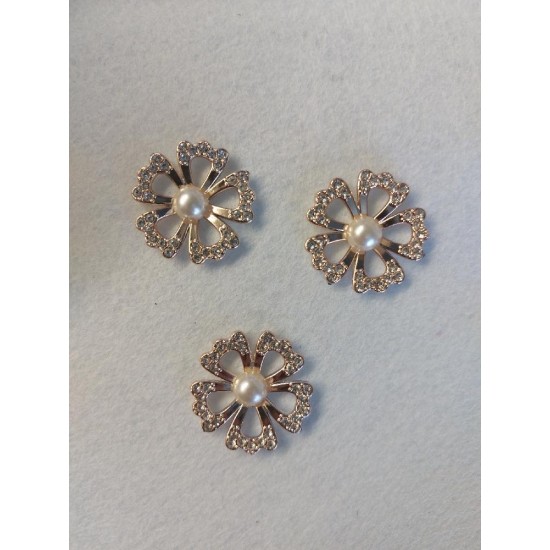 Флоризель пластик+стразы 30мм, цена за 1 шт