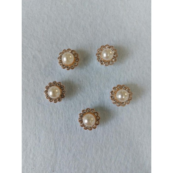 Флоризель пластик+стразы 12мм, цена за 1 шт