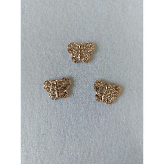 Флоризель пластик+стразы 18мм, цена за 1 шт