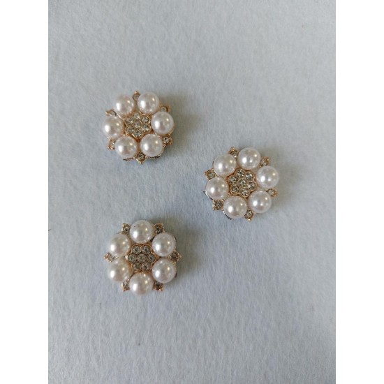 Флоризель пластик+стразы 25мм, цена за 1 шт