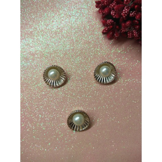 Кабашоны флоризель(пластик)  "Жемчужина" 20 мм, цена за 1 шт