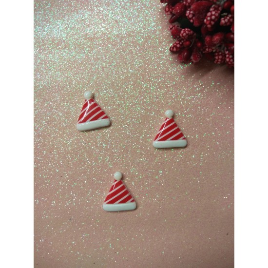 Кабошон "Новогодний колпак" 20*18 мм, цена за 1 шт