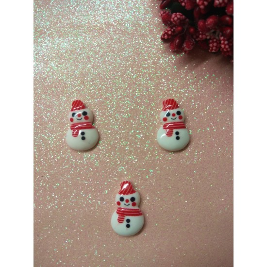 Кабошон "Снеговик" 24*15 мм, цена за 1 шт