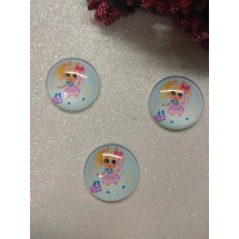 Кабошоны-фишки 25 мм, цена за 1 шт