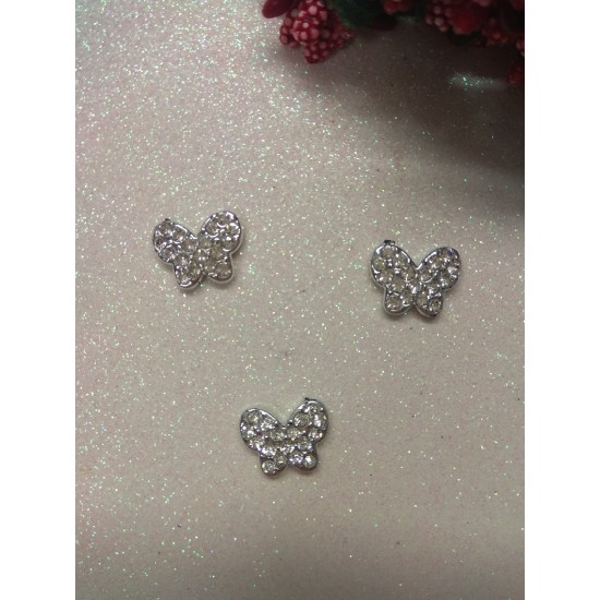 Кабошоны флоризель пластик 15*11 мм "Бабочка", цена за 1 шт