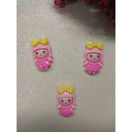 Кабошон "Куколка с бантом"  , цена за 1 шт