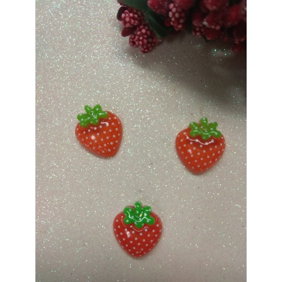 Кабошон "Клубничка" , цена за 1 шт