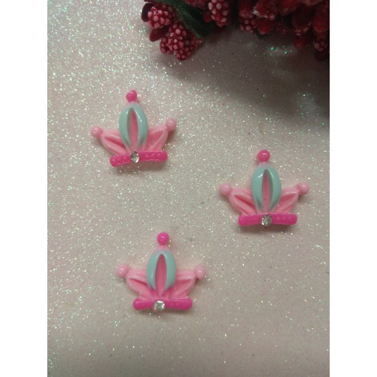 Кабошон "Корона узкая со стразой", цена за 1 шт