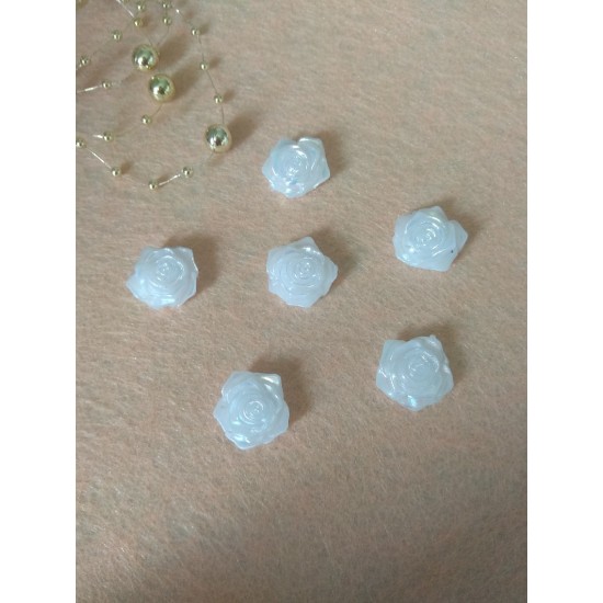 Полубусины фигурные "Розочка" 18 мм, цена за 20 гр