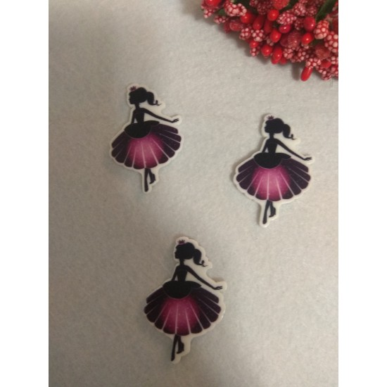 Кабошон-вырубка "Принцесса" 3*4,3 см , цена за 1 шт