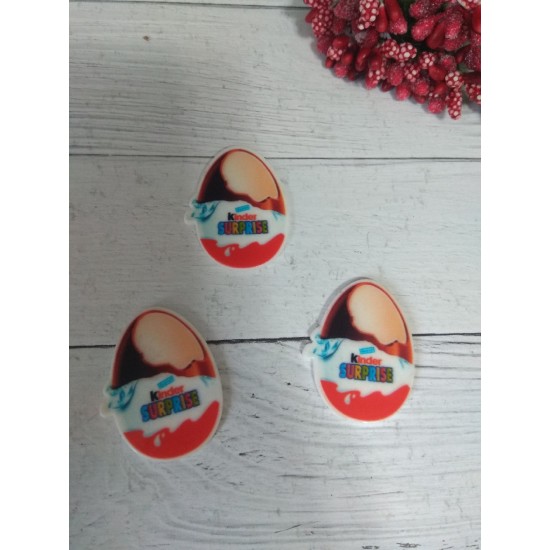 Кабошон-вырубка "Киндер сюрприз" 2,8*3,6 см, цена за 1 шт