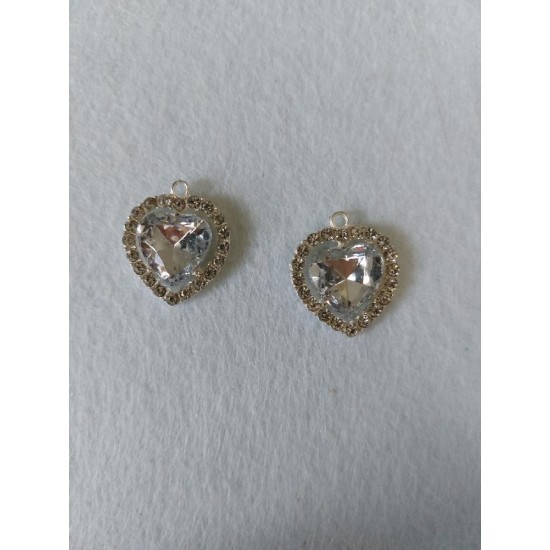 Ювелирная серединка-подвеска 20 х 25мм (серебро), цена за 1 шт