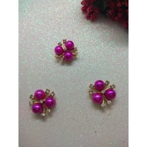 Флоризель металл+стразы 22 мм, цена за 1 шт