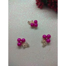 Флоризель металл+стразы 15*25 мм, цена за 1 шт