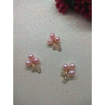 Флоризель металл+стразы 15*25 мм, цена за 1 шт