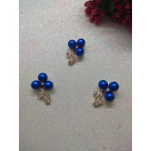 Флоризель металл+стразы 15*25 мм, цена за 1 шт