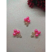 Флоризель металл+стразы 15*25 мм, цена за 1 шт