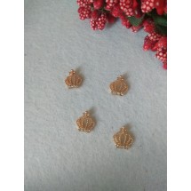 Флоризель металл+стразы 1*1,1 см, цена за 1 шт