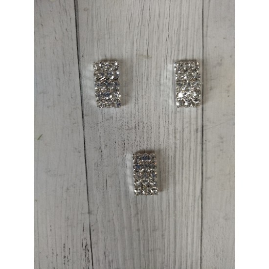 Флоризель металл+стразы 10*19 мм, цена за 1 шт