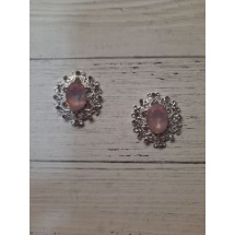Серединка ювелирная 3*3,3 см св.-розовый А10, цена за 1 шт