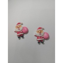 Кабошон новогодний "Дед мороз с мешком", цена за 1 шт