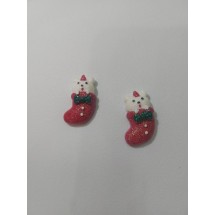 Кабошон новогодний "Носок", цена за 1 шт