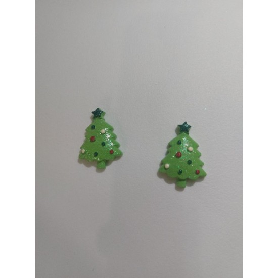 Кабошон новогодний "Елка", цена за 1 шт